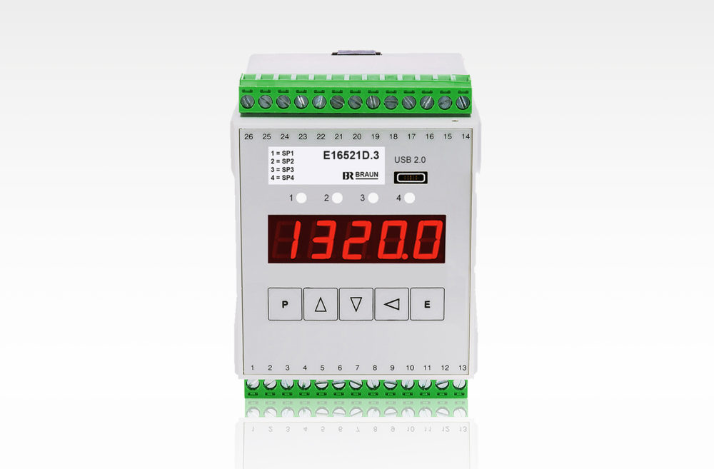 E16521D.3 Single Channel Speed Monitor for magnetic pick-up sensors (MPU), Overspeed Protection System.